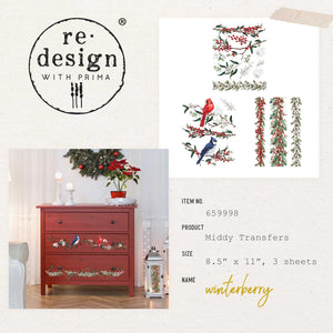 Redesign Decor Middy Transfer - Winterberry
