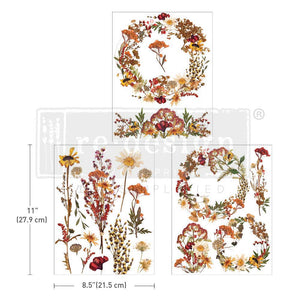 Redesign Decor Middy Transfer - Dried Wildflowers
