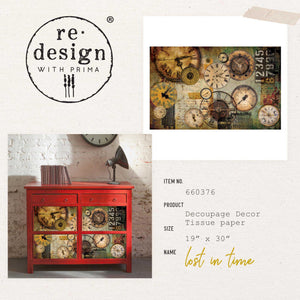 Redesign Decoupage Decor Tissue Paper - Lost In Time