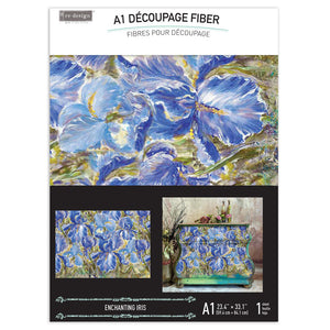 Redesign Decoupage Decor Fiber Tissue Paper A1 - Enchanting Iris