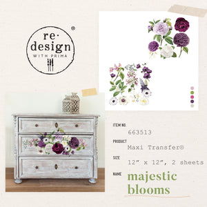 Redesign Decor Maxi Transfer - Majestic Blooms
