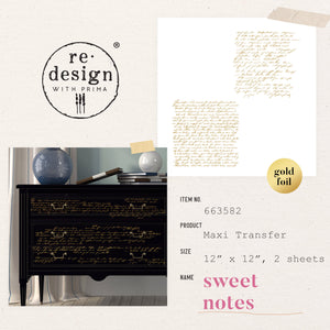 Redesign Decor Maxi Transfer - Sweet Notes