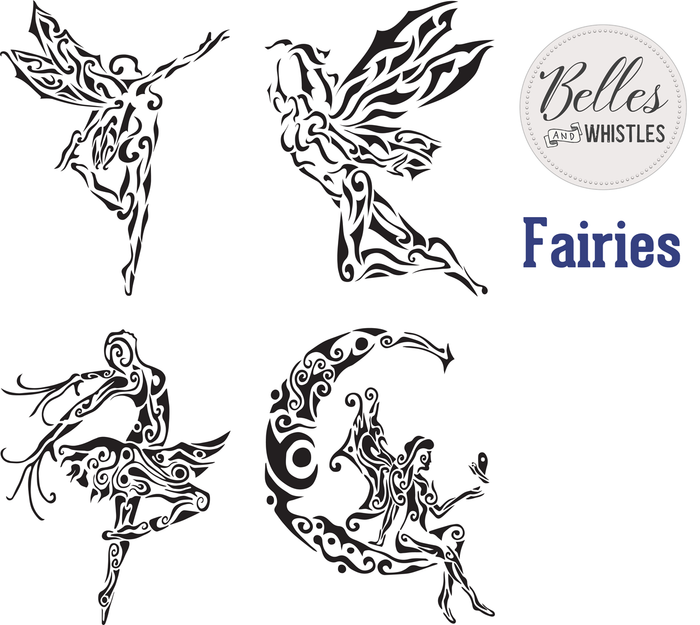 Fairies Stencil - Belles And Whistles