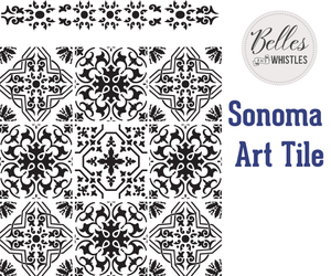 Sonoma Art Tile Stencil - Belles And Whistles