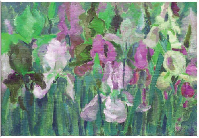 Blooming Iris Premium Rice Decoupage Paper A1 - Belles And Whistles