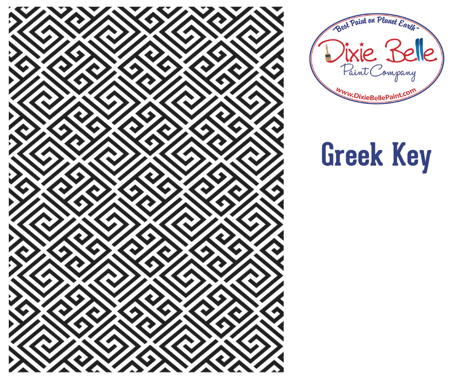 Greek Key Stencil - Belles And Whistles