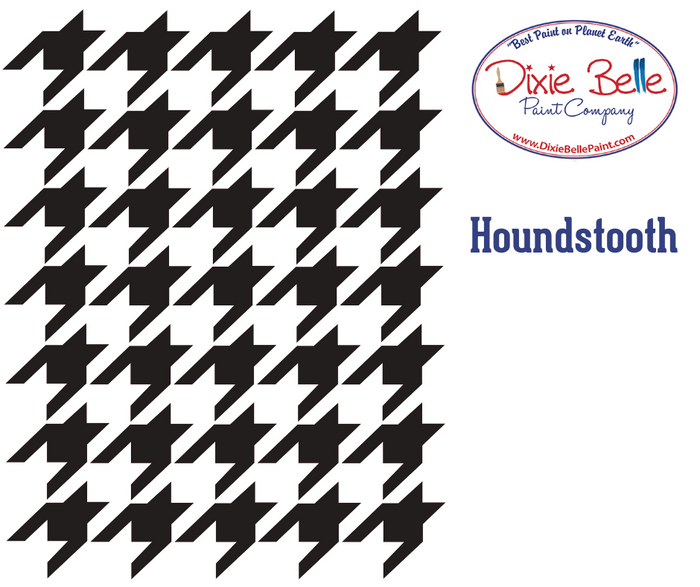 Houndstooth Stencil - Belles And Whistles