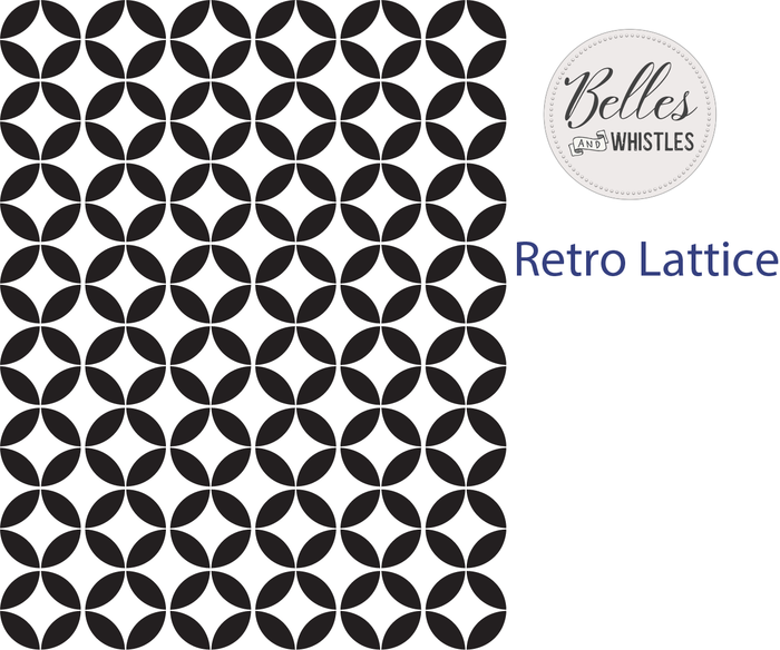Retro Lattice Stencil - Belles And Whistles