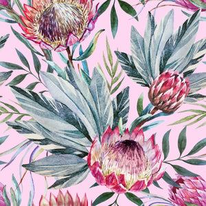 Tropical on Pink Premium Rice Decoupage Paper - Belles And Whistles