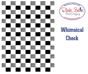 Whimsical Check Stencil - Belles And Whistles