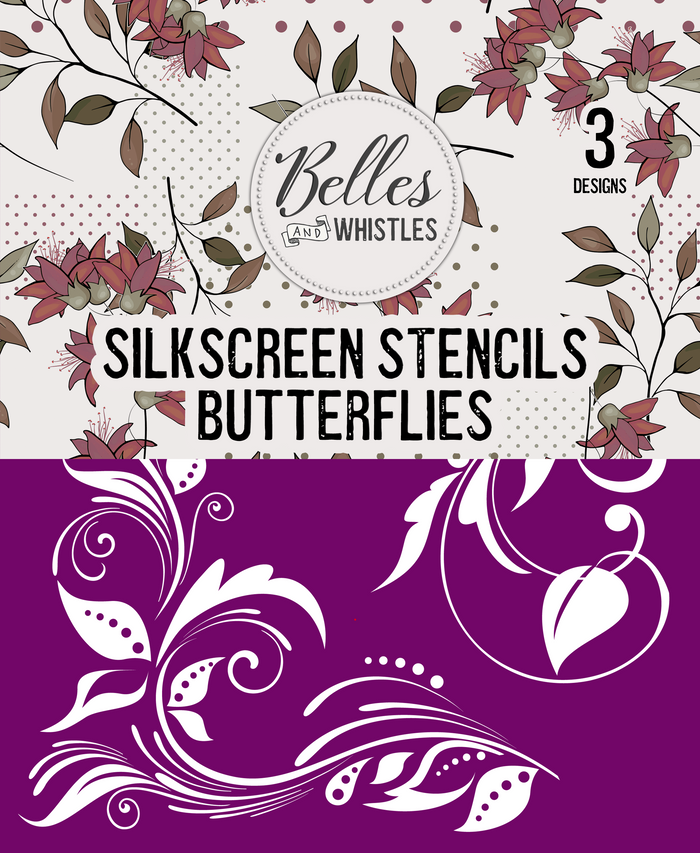 Butterflies Silkscreen Stencil Package - Belles And Whistles