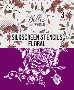 Floral Silkscreen Stencil Package - Belles And Whistles