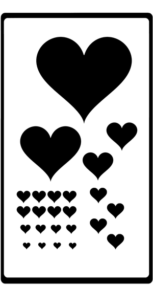 Stencil  - Heart - various sizes - Dixie Belle Paint