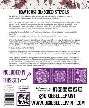 Mandala Silkscreen Stencil Package - Belles And Whistles