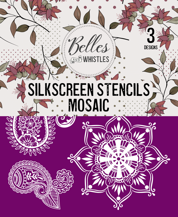 Mosaic Silkscreen Stencil Package - Belles And Whistles
