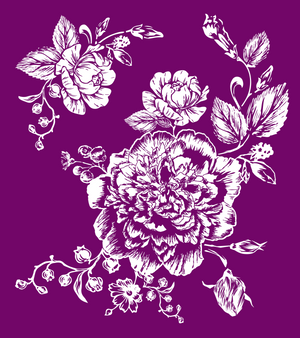 Floral Silkscreen Stencil Package - Belles And Whistles