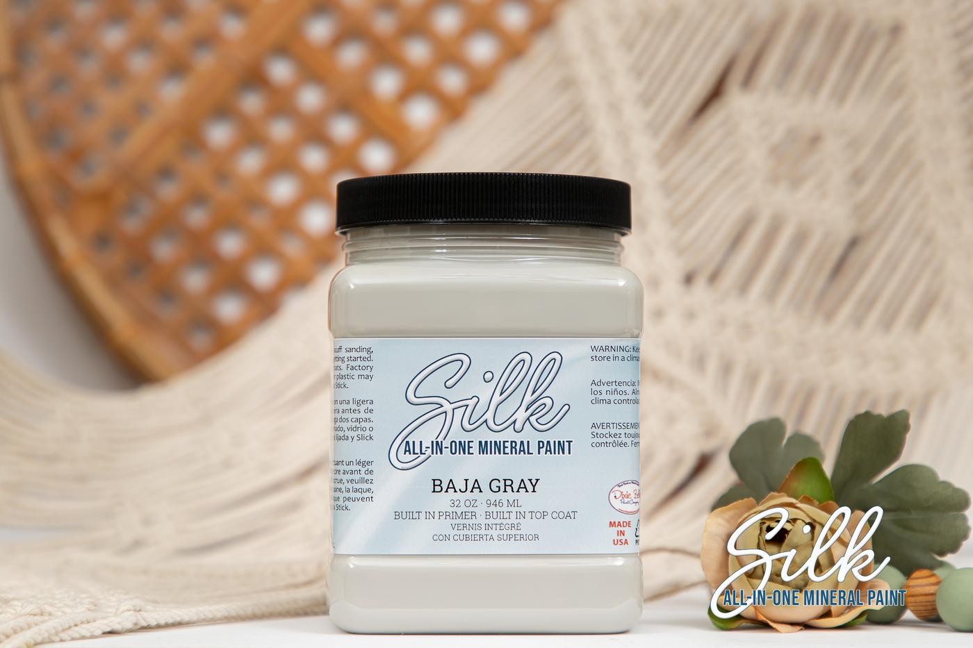 Baja Gray - Silk All-In-One Mineral Paint – Gratefully Restored
