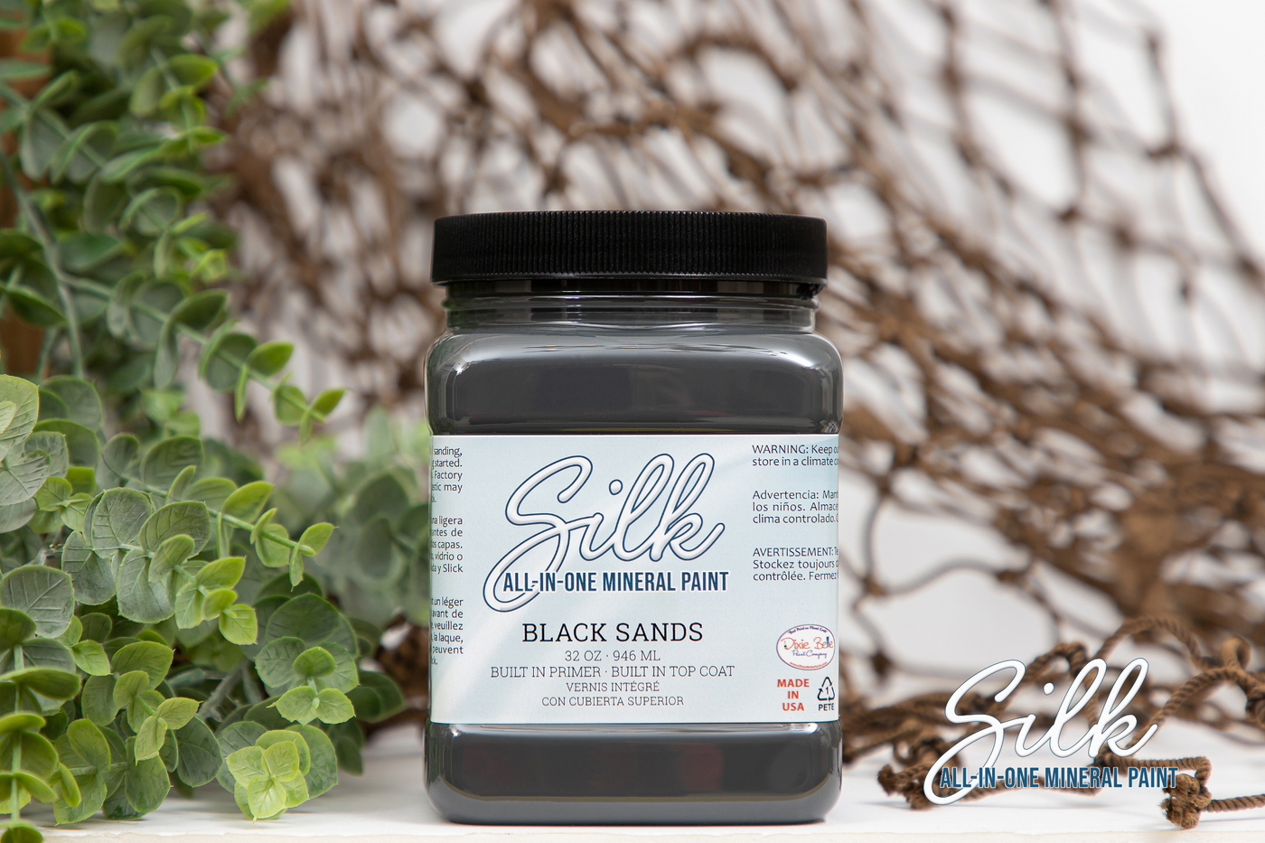 Black Sands - Silk All-In-One Mineral Paint – Gratefully Restored