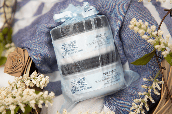 Silk Sample Kit - White Cap & Bay Breeze - Silk All-In-One Mineral Paint