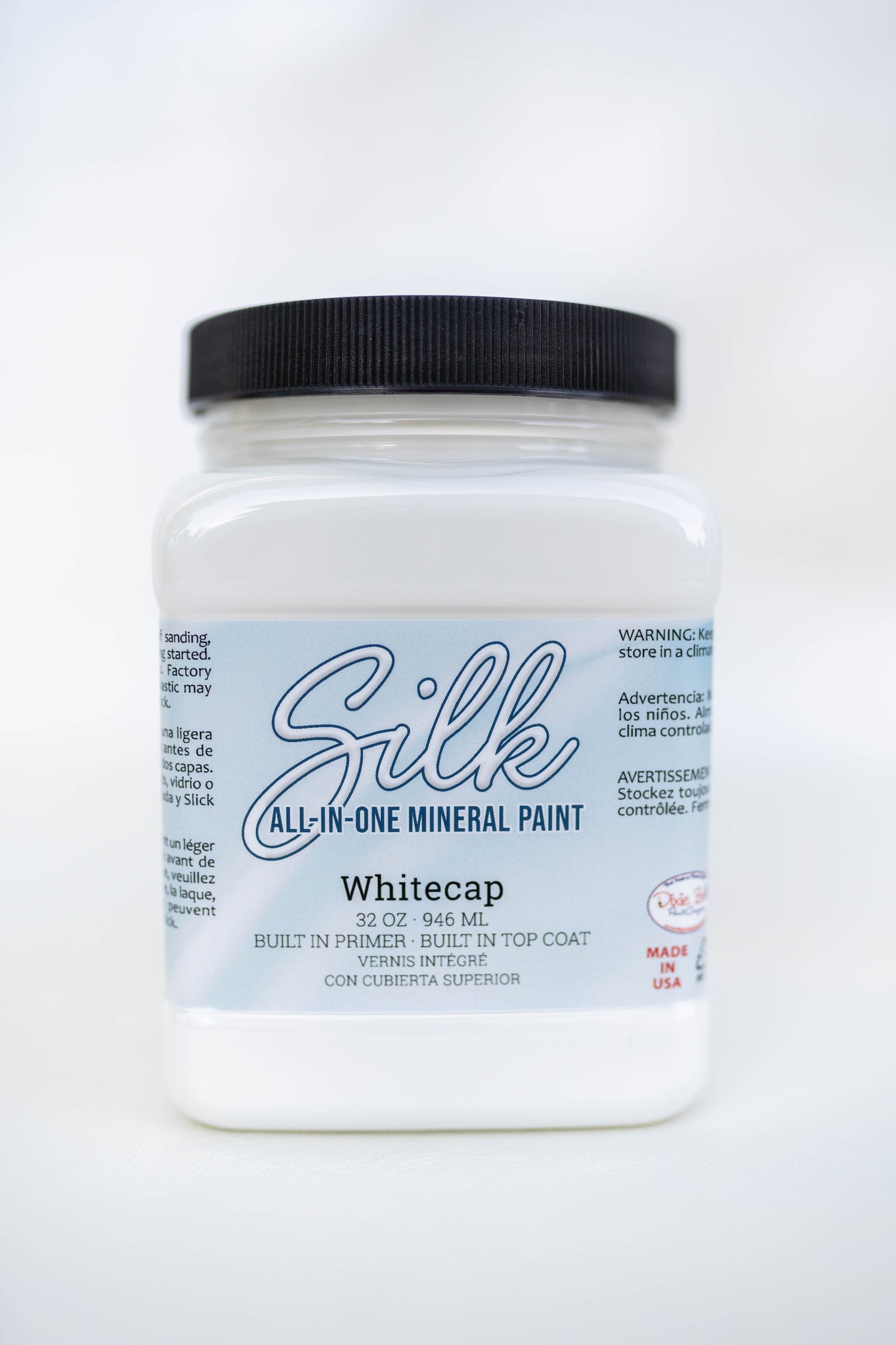 White Cap - Silk All-In-One Mineral Paint – Gratefully Restored