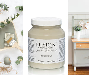 Fusion Victorian Lace Paint Pint Fusion Mineral Paint Soft White Gray  Undertones Furniture and Craft No Wax Built in Top Coat Paint 