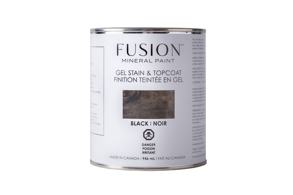 Gel Stain & Topcoat - Black - Fusion Mineral Paint